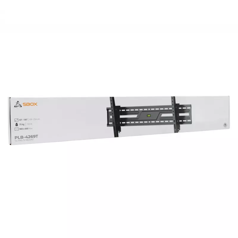 Soporte de pared/techo SBOX PLB-4269T-2 para pantallas de 43–100 kg, plataforma 900×600 mm