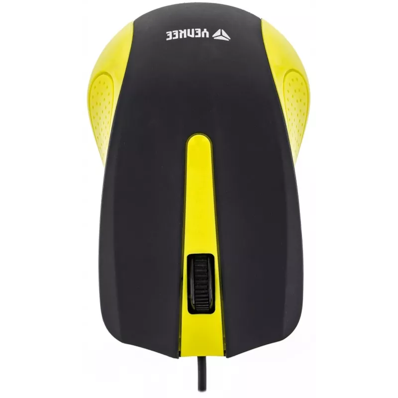 Ratón USB con cable, 3 botones, superficie engomada