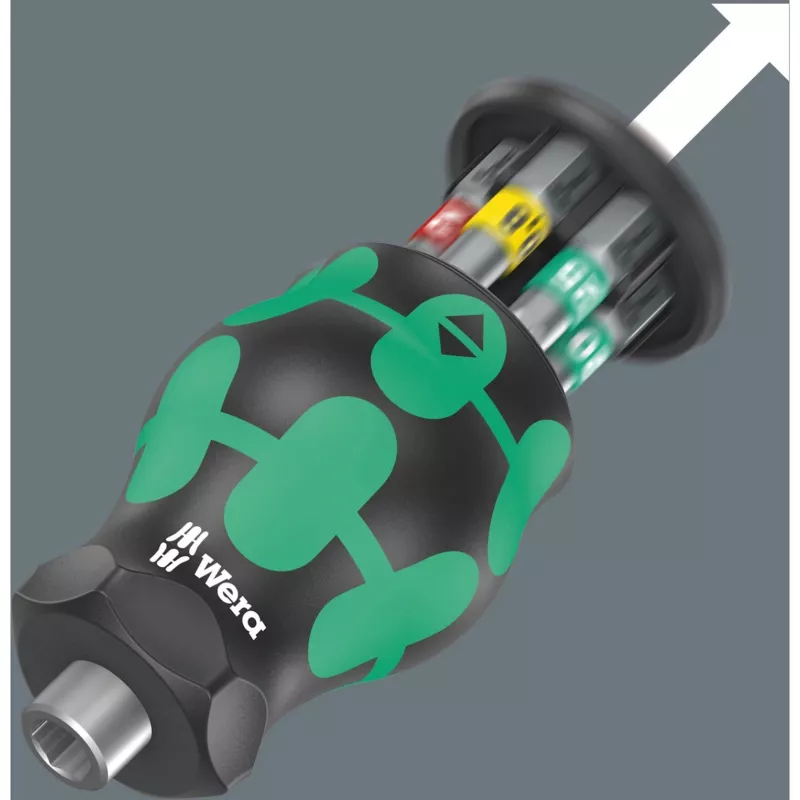 Kraftform compact Stubby Magazin 1 juego de puntas (negro/verde, 7 piezas)