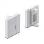 Tapa de módulo Keystone encajable de 45×45 mm DELOCK Easy 45 para 1 puerto, ABS, blanco, con tapa antipolvo