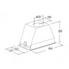 CATA GT-PLUS 45 BK/M 02030408 campana extractora (canopy), 60 cm, 645 m³/h, clase energética C, LED, filtros metálicos, control mecánico, negra