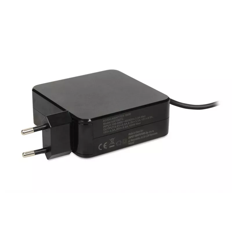 iBOX IUZ100TC cargador universal para portátil, USB-C Power Delivery 100 W, chip E-mark
