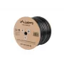 Lanberg LCF5-21CU-0305-BK cable de instalación Cat5e F/UTP para exterior, cobre macizo, 305 m, negro