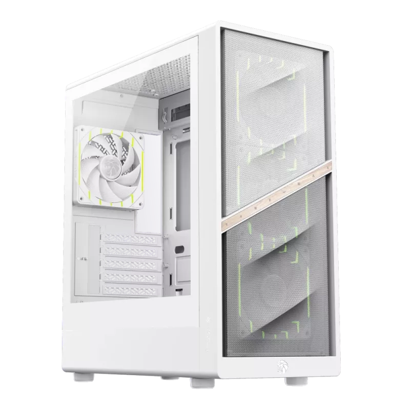 Caja Gamemax | AERIS 330 MW | blanca | Mini-Tower | fuente de alimentación no incluida