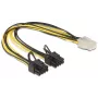 Cable de alimentación interno DeLOCK 83433 0,3 m PCI-E 6+2 pines 6 pines