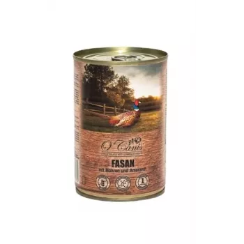 Comida húmeda para perros o'canis Faisán con zanahorias 400 g — alimento completo en lata, 80,5 % humedad, 7,2 % proteína