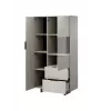 Armario de almacenaje cama meble ALMA 90x41.5xH170 cm cashmere — independiente, para colocar en la pared