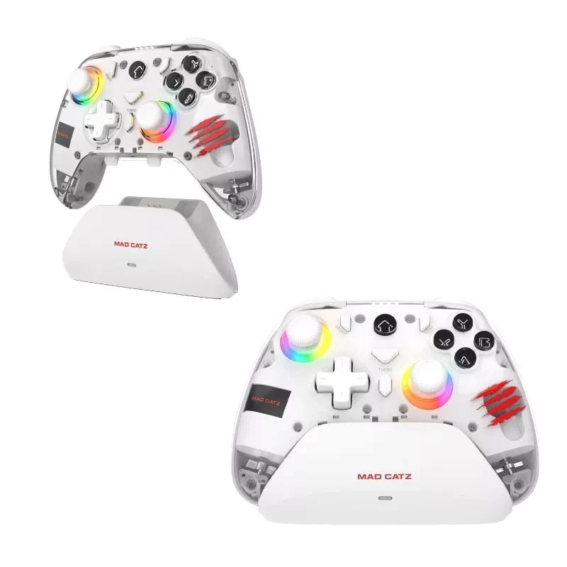 Mando de juego Mad Catz C.A.T. 17 CUSTOMIZABLE — gamepad con cable, botones programables, diseño ergonómico