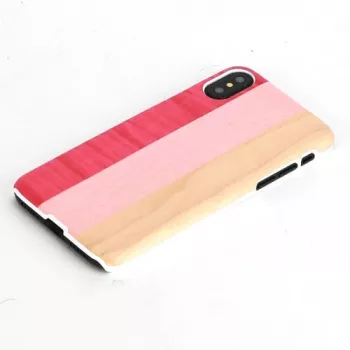 Funda para smartphone man and wood para iPhone X/XS — pink pie white