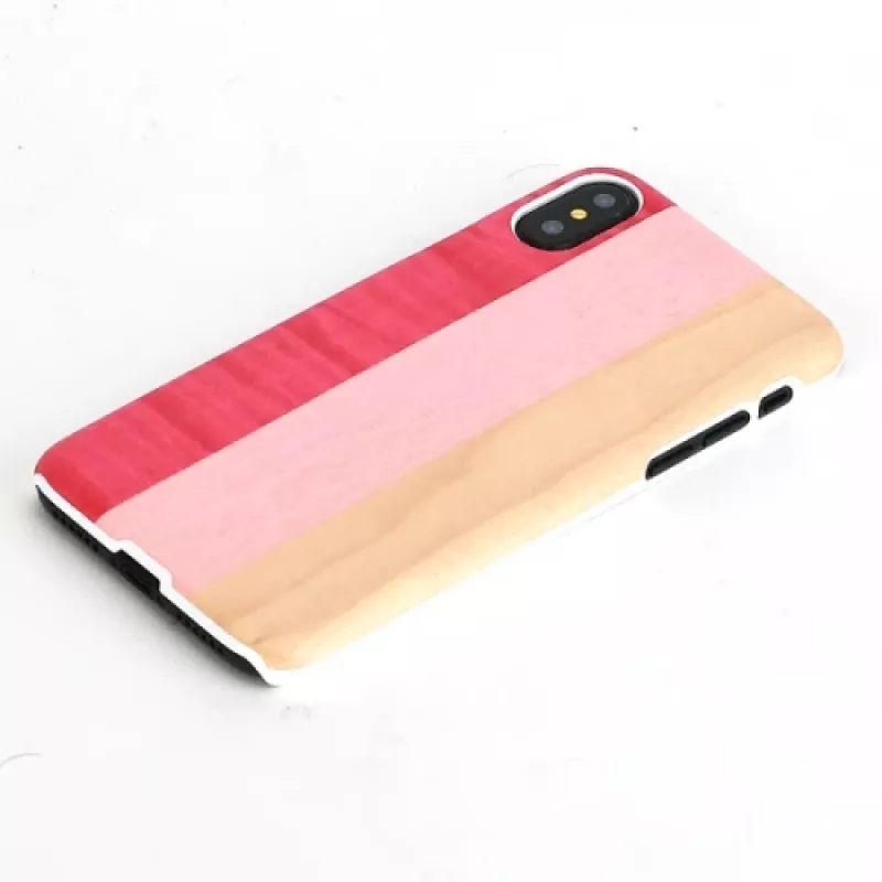 Funda para smartphone man and wood para iPhone X/XS — pink pie white