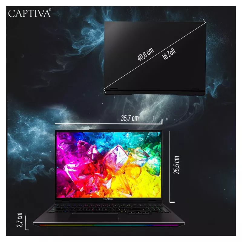 Portátil Captiva Ultimate Gaming R95-062GE 64GB/4TB SSD RTX5090 Win 11