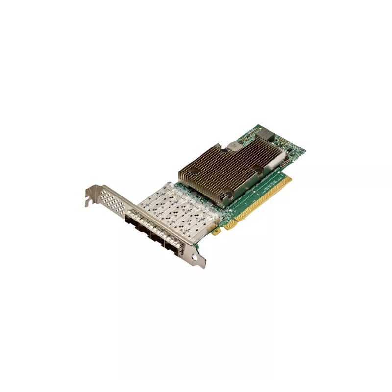 Hewlett Packard Enterprise Broadcom BCM57504 – adaptador de red – PCIe 4,0 x16 – 10Gb Ethernet / 25Gb Ethernet SFP28 x 4 – para Apollo 4200 Gen10, ProLiant DL345 Gen10, DL360 Gen10,