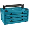 Makita MAKSTOR 3.6 Caja de piezas pequeñas negra, azul
