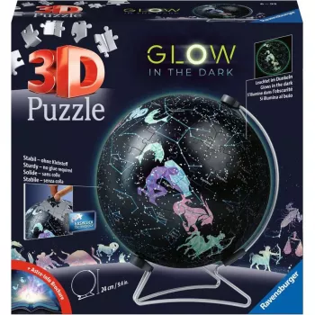 Puzzle 3D bola Star Globe brilla en la oscuridad
