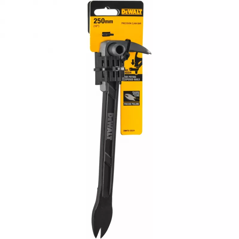 DeWalt DWHT0-55524 Palanca de precisión / sacaclavos, puntiaguda, 254 mm, Negro