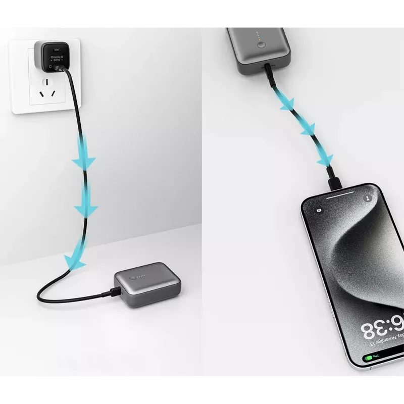 Batería externa AUKEY 157000 10000 mAh gris
