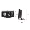 Despertador digital LED GreenBlue GB395 con indicación de temperatura