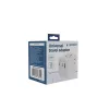 Fuente de alimentación de viaje GEMBIRD TPA-1A2C20-01-W — 20 W, USB-A (18 W) + 2× USB-C (20 W), enchufe tipo E, blanco