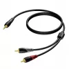 Cable estéreo de conector jack 3,5 mm a 2 conectores RCA Procab 3 m