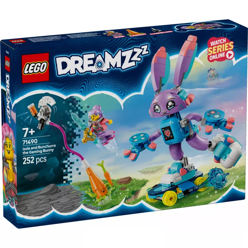 LEGO Set de construcción LEGO 71490 Dreamzz Izzie y Bunchurro Gaming Bunny – Set de juego de personajes