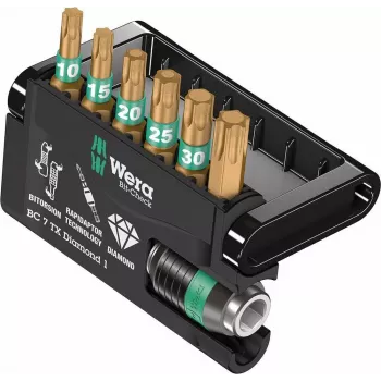 Wera Bit-Check 7 TX Diamond 1 juego de puntas, 7 piezas, 05057415001
