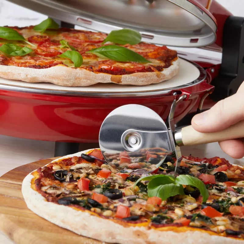 Pizzera Petra PT5666VDE Bella Pizza 1200 W superficie antiadherente, horno de pizza de sobremesa
