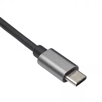 Adaptador USB-C a Gigabit Ethernet Akyga AK-AD-65, RJ45, 15 cm, plateado