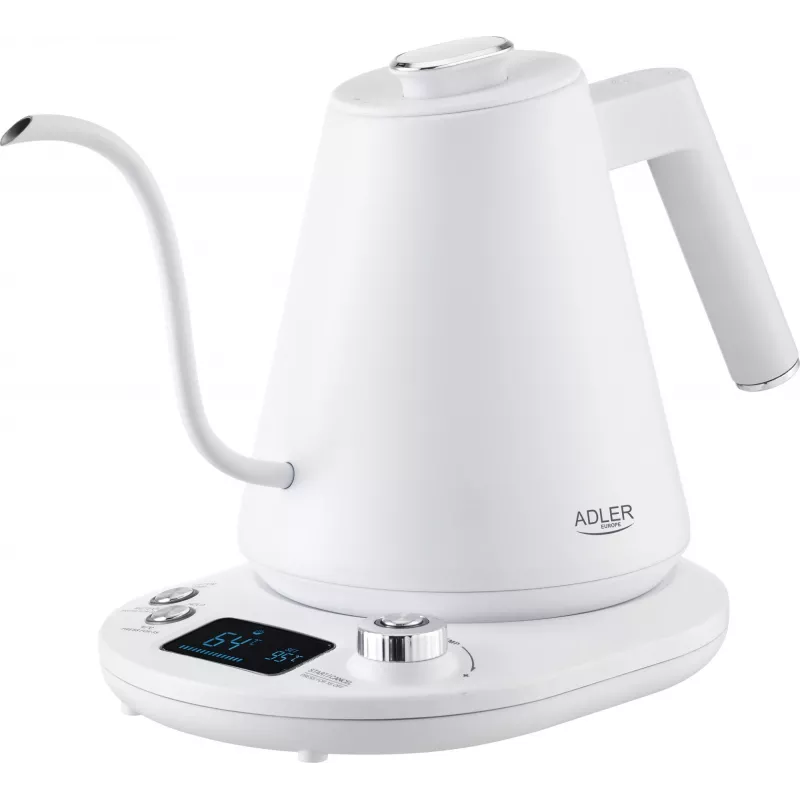Hervidor metálico Adler AD 1349w 1,0 L pico largo, hervidor de cocina
