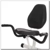 Bicicleta estática magnética horizontal blanca y verde HMS R9259