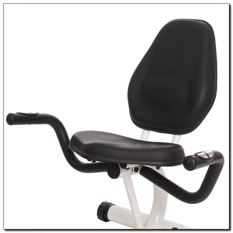 Bicicleta estática magnética horizontal blanca y verde HMS R9259