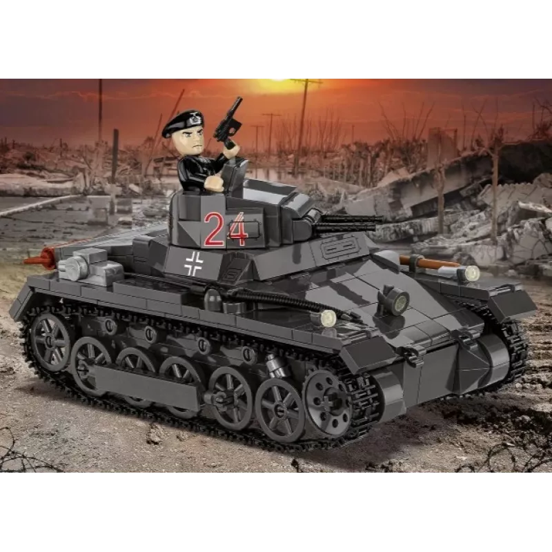 Set de construcción Cobi Panzer I Ausf. B – 654 piezas, maqueta detallada