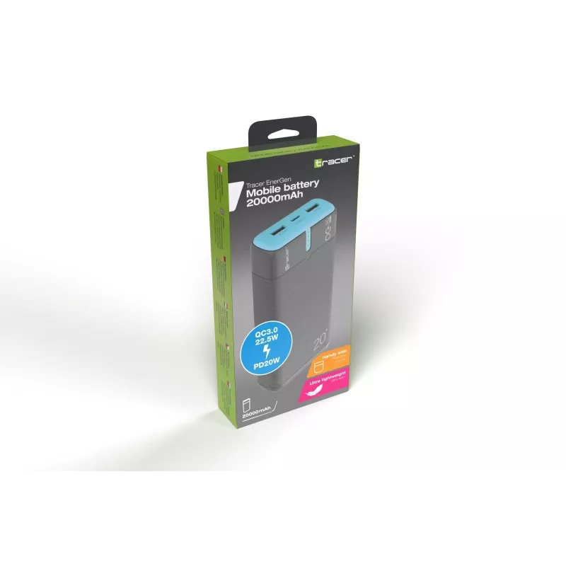 Tracer EnerGen 20000 mAh negro, azul