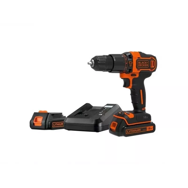 Black & Decker BDCHD18K1B2-QW Taladro 1400 rpm