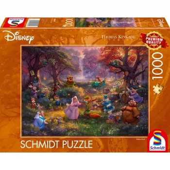 Thomas Kinkade Studios: Disney - Robin Hood, puzzle 1000 piezas