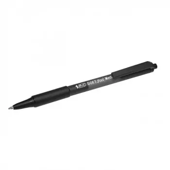 Bolígrafo BIC SOFTFEEL CLIC 1,0 mm, negro, 1 ud. 914360