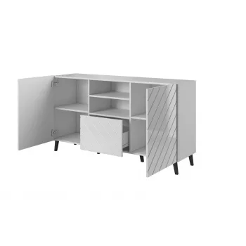 Cómoda ABETO 150x42x82 blanco brillante
