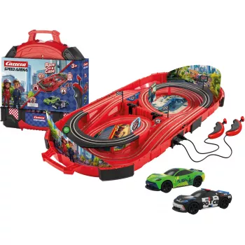 Circuito de carreras CARRERA Speed Arena Police Chase – set de juego de slot