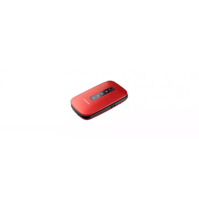Panasonic KX-TU550 EXR teléfono móvil para personas mayores, 4G, 2,8 pulgadas, de tapa, rojo