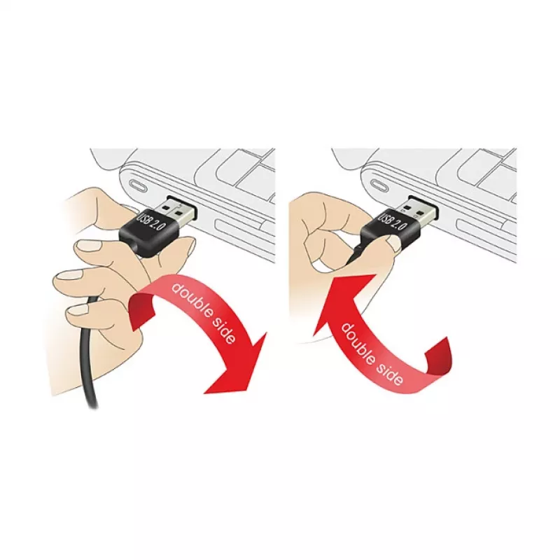 Cable USB DeLOCK 1 m USB 2.0 A - Micro-B m/m negro