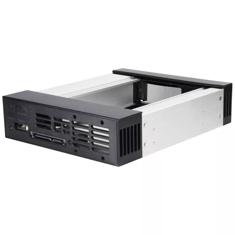 SilverStone FS301 - 13,3 cm (5.25 pulgadas) - Bahía para unidad de almacenamiento - 3.5 pulgadas - SATA - Serial Attached SCSI (SAS) - SAS - SATA - 3.5