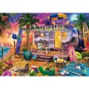 Puzle Schmidt Spiele Jeff Haynie 1000 piezas — Wohnwagen am Meer, puzle paisajístico de 1000 piezas