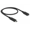 Cable USB DeLOCK 85532 USB 3.2 Gen 1 0,5 m USB-C negro
