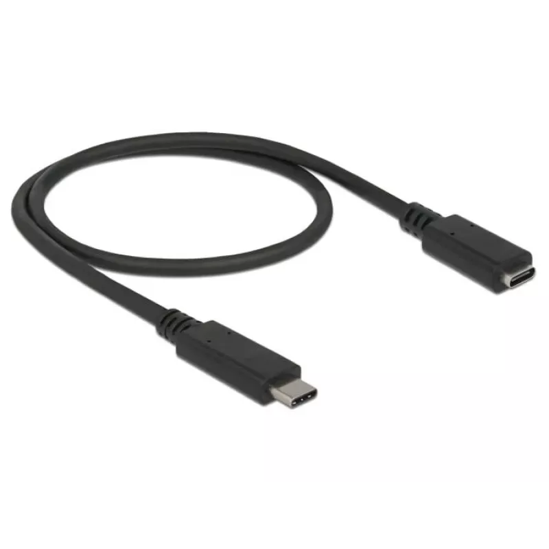 Cable USB DeLOCK 85532 USB 3.2 Gen 1 0,5 m USB-C negro