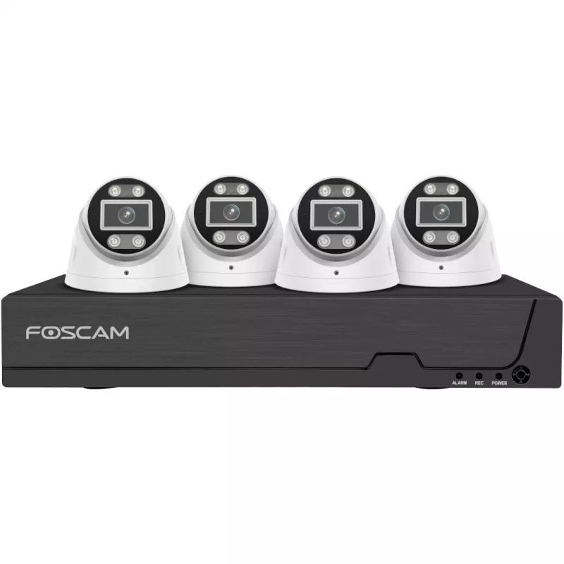 Foscam FN9108E-T4-2T Kit de cámara IP de vigilancia LAN 8 canales con 4 cámaras 3072 x 1728 píxeles (FN9108E-T4-2T)