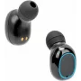 Manhattan Auriculares inalámbricos Bluetooth In-Ear, Negro, Micrófono, Controles integrados, Resistentes al sudor, Aislamiento acústico, 5 horas de uso, Alcance máx. 10 m, Estuche de carga con batería externa (1200 mAh), Bluetooth v5.0, Cable de carga USB-A incluido, 3 años de garantía