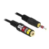 Cable de audio DeLOCK 84668 3 m 3,5 mm negro
