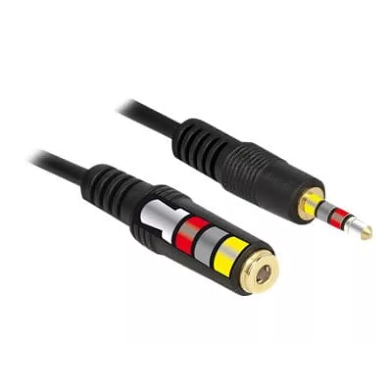 Cable de audio DeLOCK 84668 3 m 3,5 mm negro