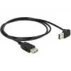 Cable USB DeLOCK 1 m USB 2.0-A a USB 2.0-A negro