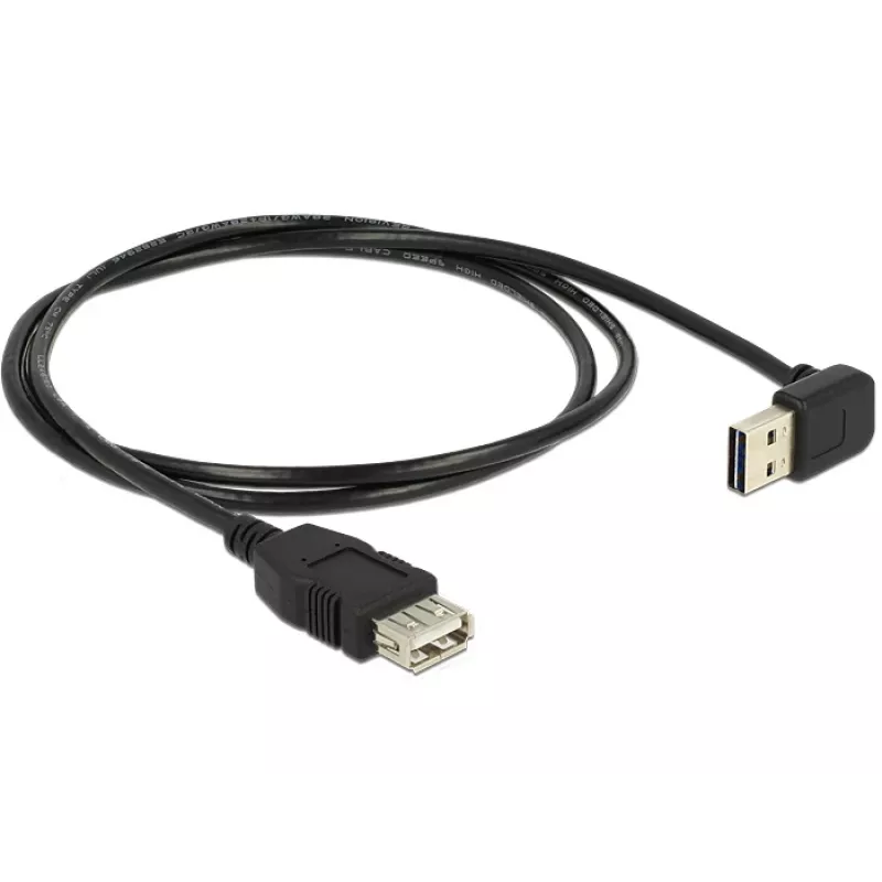 Cable USB DeLOCK 1 m USB 2.0-A a USB 2.0-A negro