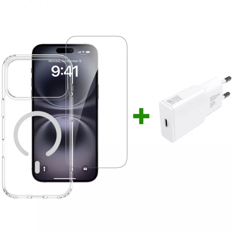 4smarts 3in1 Premium Starter Set para Apple iPhone 17 Pro Max, compatible con MagSafe